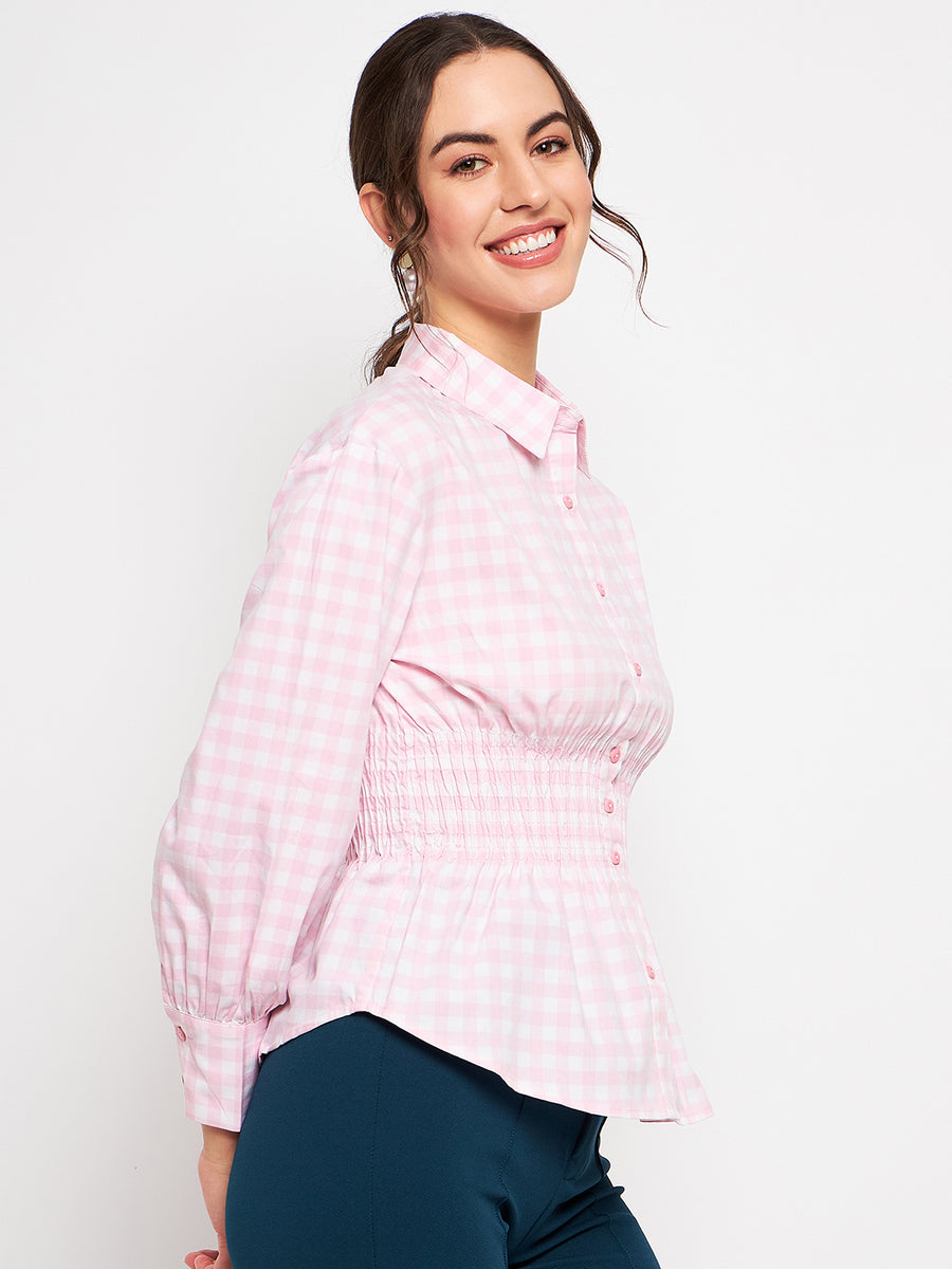 Camla Pink Shirt For Women