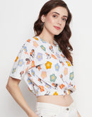 Camla White Top For Women