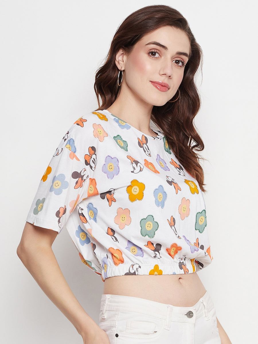 Camla White Top For Women