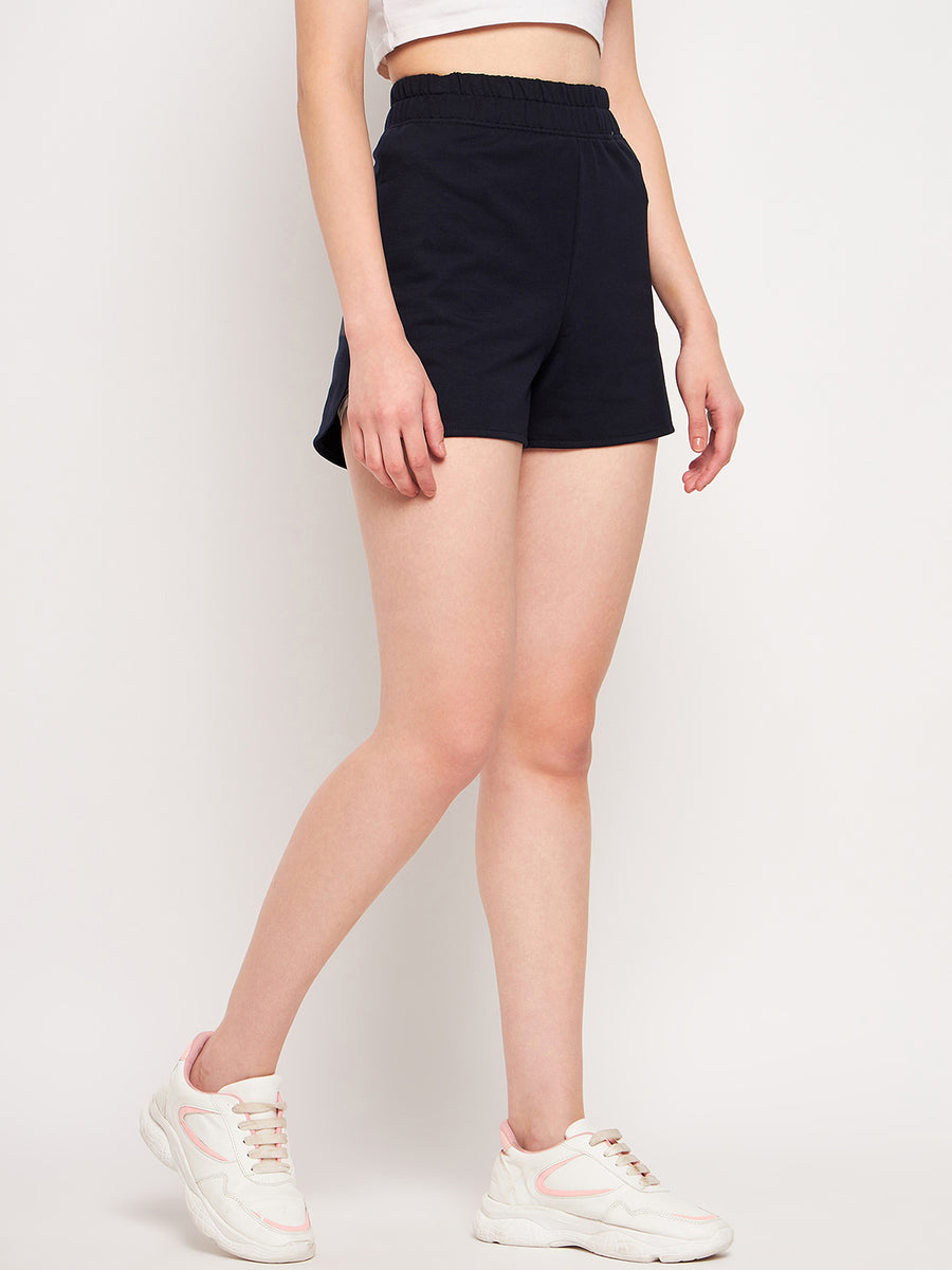 Camla Navy Shorts For Women