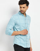 Camla Iceblue Shirts For Men