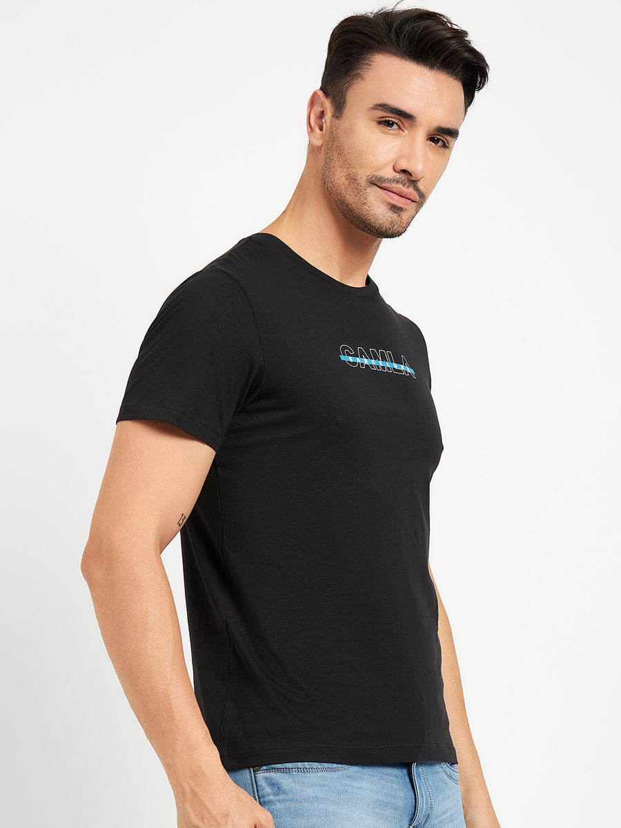 Camla Black T- Shirt For Men