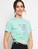 Camla Green T- Shirt For Women