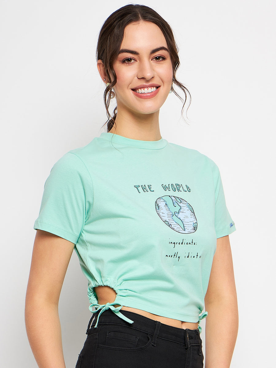 Camla Green T- Shirt For Women