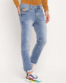 Camla Barcelona Sky Blue Regular Jeans For Men