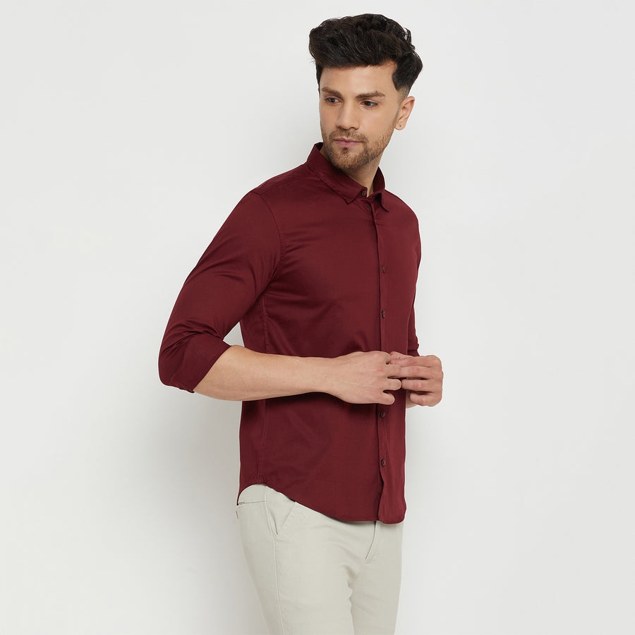 Camla Wine Shirt For Men