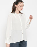 Camla Barcelona White Satin Shirt For Women