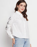 Camla White Mickey Shirt For Women