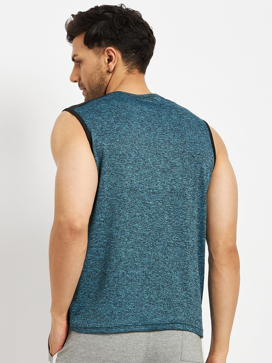 Camla Teal T- Shirt For Men