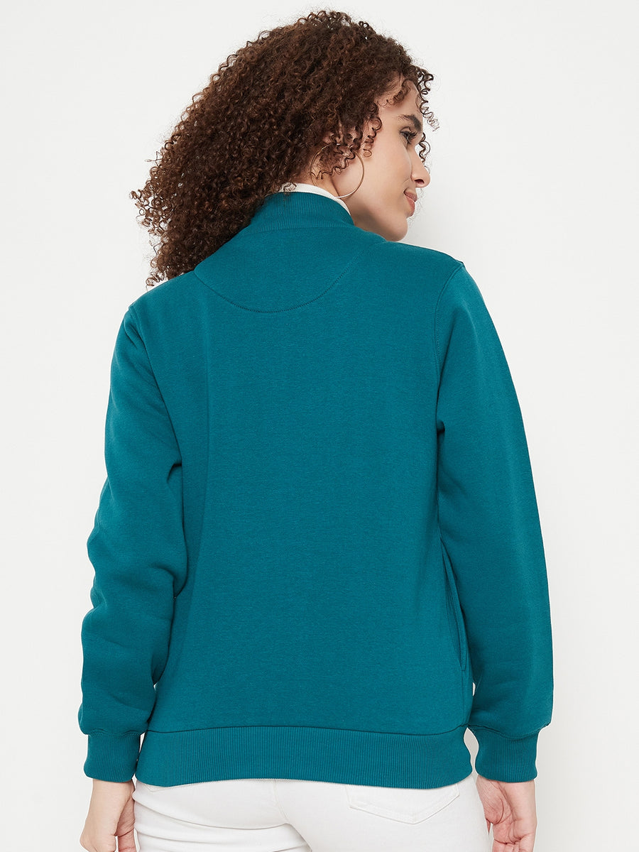 Madame Solid Peacock Sweater