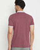 Camla Mauve T -Shirt For Men