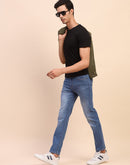 Camla Barcelona Whiskered Straight Blue Cotton Denim