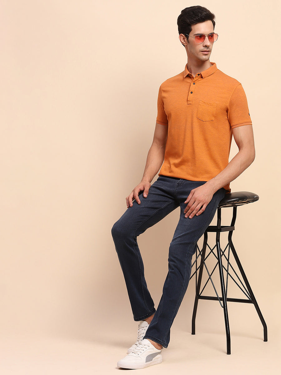 Camla Barcelona Light Fade Whiskered Navy Cotton Denim