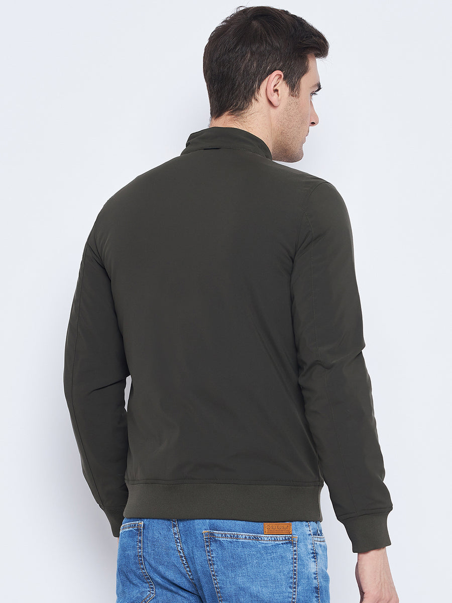 Camla Barcelona Olive Green Bomber Jacket