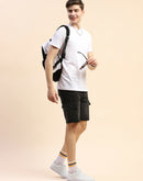 Camla Barcelona Lightly Washed Grey Flap Pocket Shorts