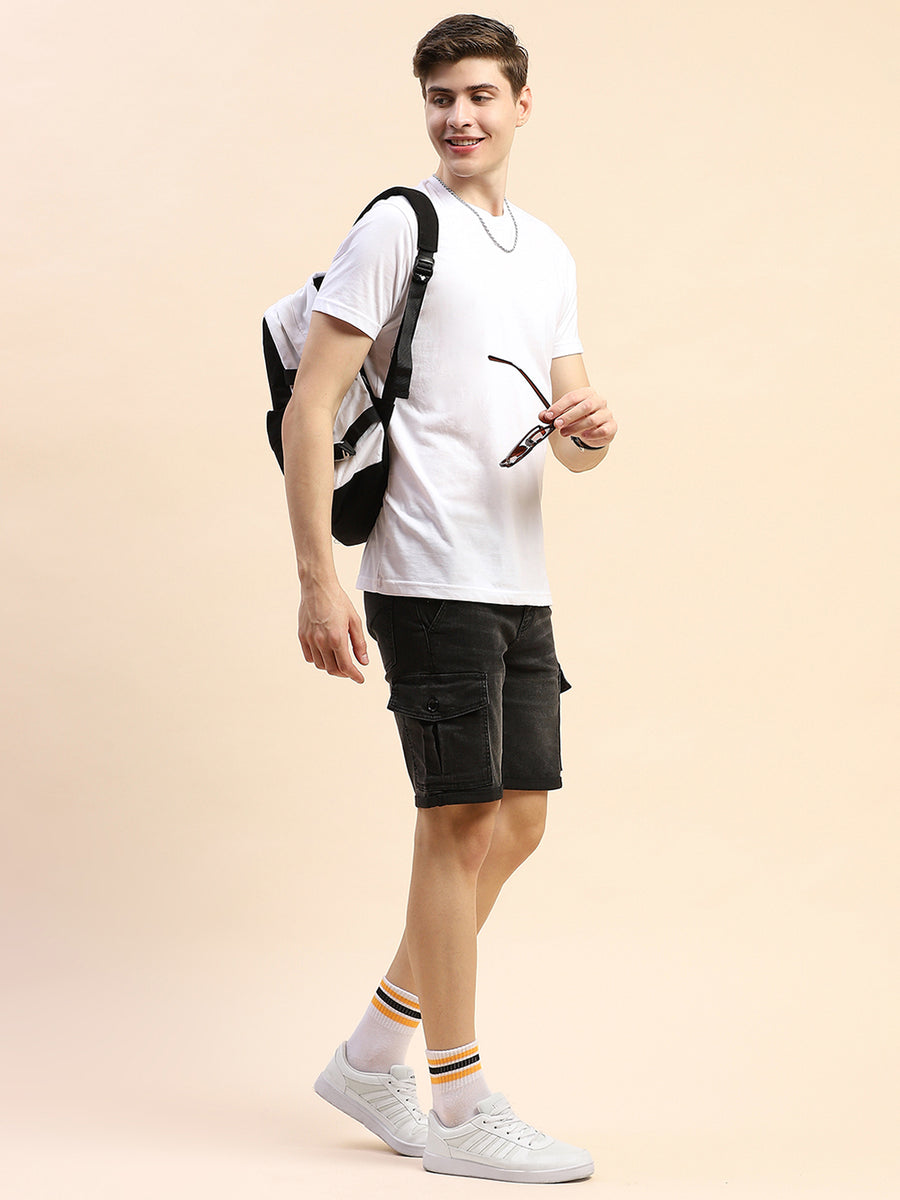 Camla Barcelona Lightly Washed Grey Flap Pocket Shorts