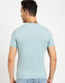 Camla Barcelona Typography Blue Regular T-Shirt