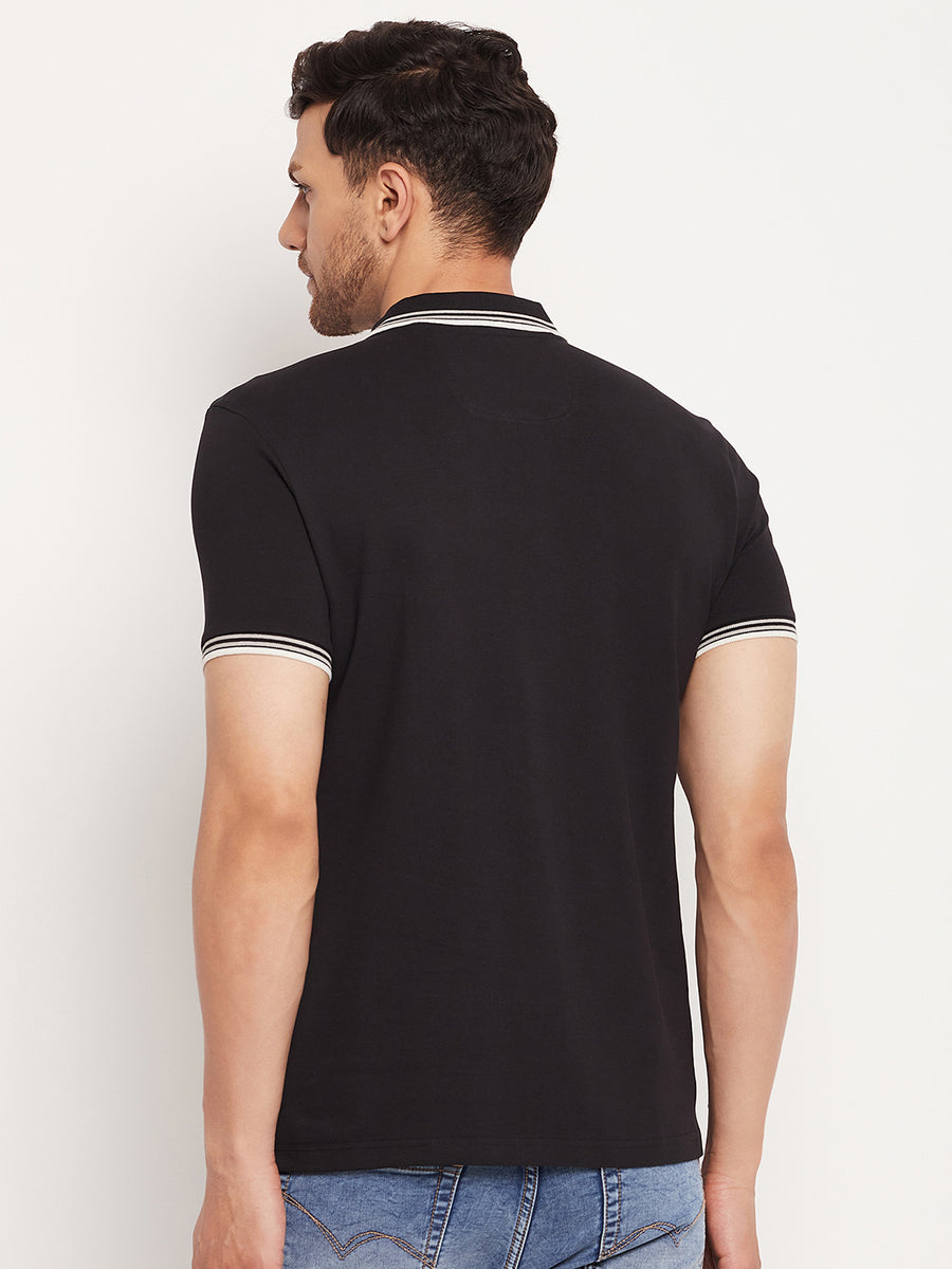 Camla Black T-Shirt For Men