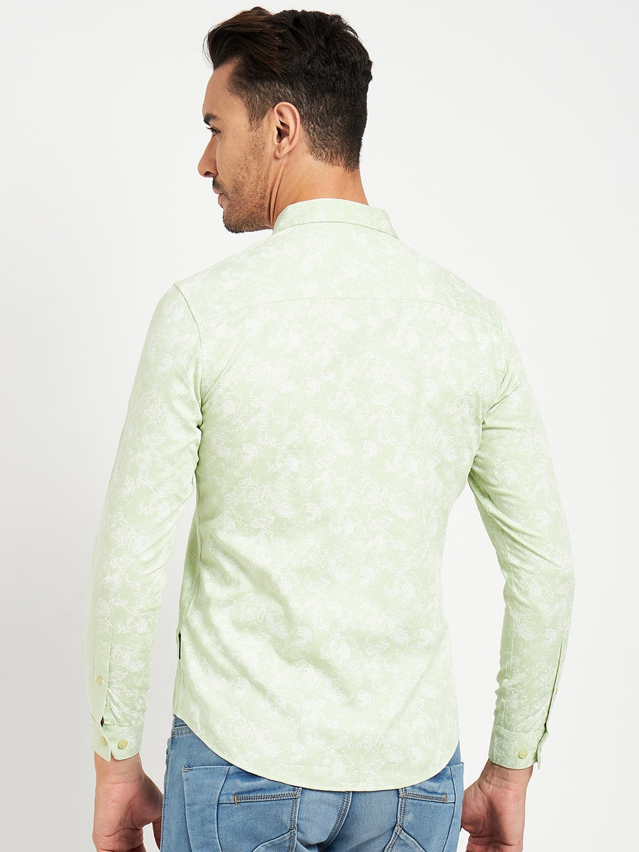 Camla Green Shirts For Men
