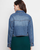 Camla Barcelona Blue Denim Crop Jacket