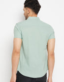 Camla Green Shirts For Men