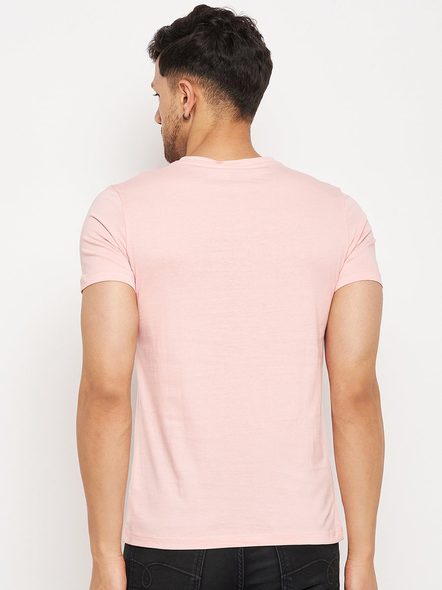 Camla Peach T- Shirt For Men