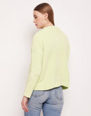 Camla Barcelona Neon Green Ribbed Sweater