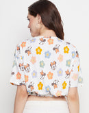 Camla White Top For Women