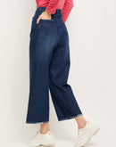 Camla Barcelona High Rise Dark Blue Wide Leg Jeans