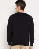 Camla Barcelona Crew Neck Black Sweater for Men