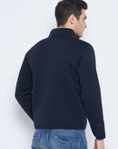 Camla Barcelona Stand Collar Navy Blue Sweatshirt