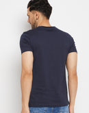 Camla Navy T- Shirt For Men