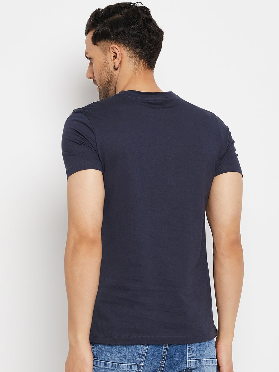 Camla Navy T- Shirt For Men