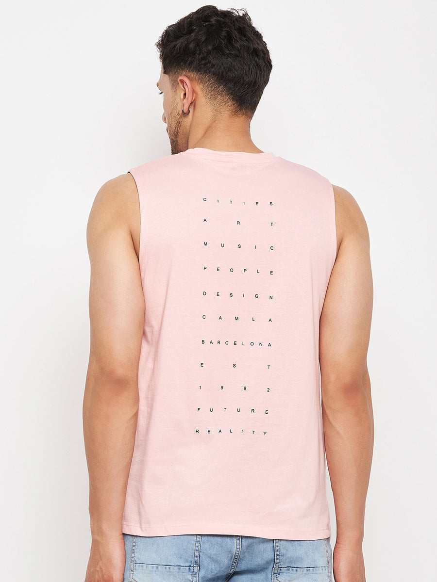 Camla Pink T- Shirt For Men