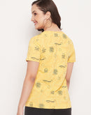 Madame Mustard Printed Regular Fit Tshirt