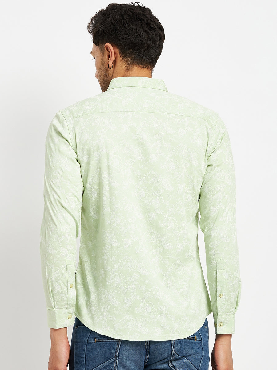 Camla Green Shirts For Men