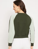 Camla Barcelona Typography Olive Green Sweatshirt
