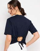 Camla Navy T- Shirt For Women