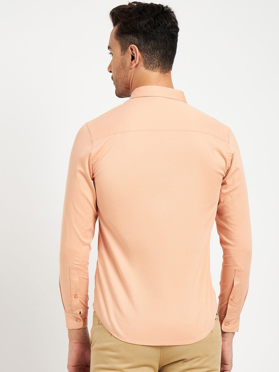 Camla Peach Shirts For Men