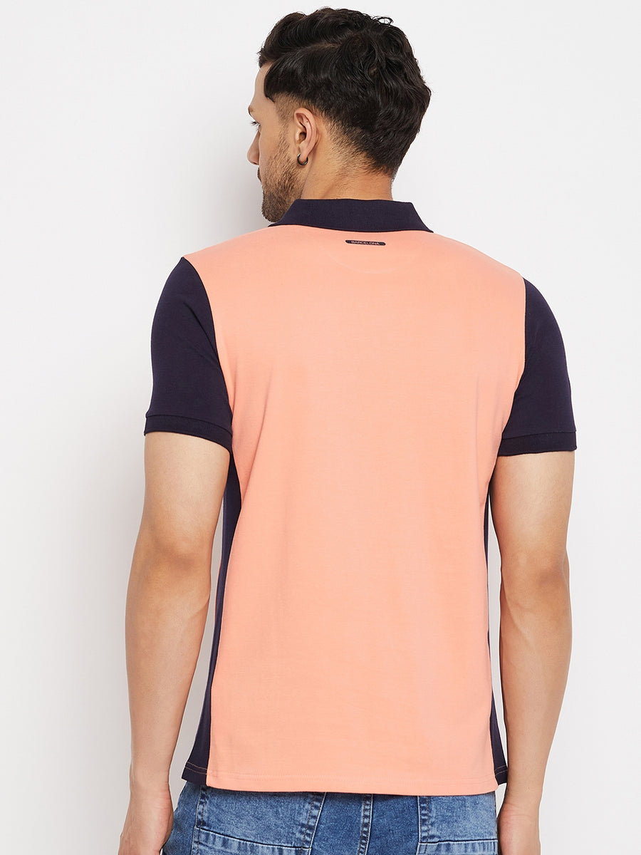 Camla Peach T- Shirt For Men