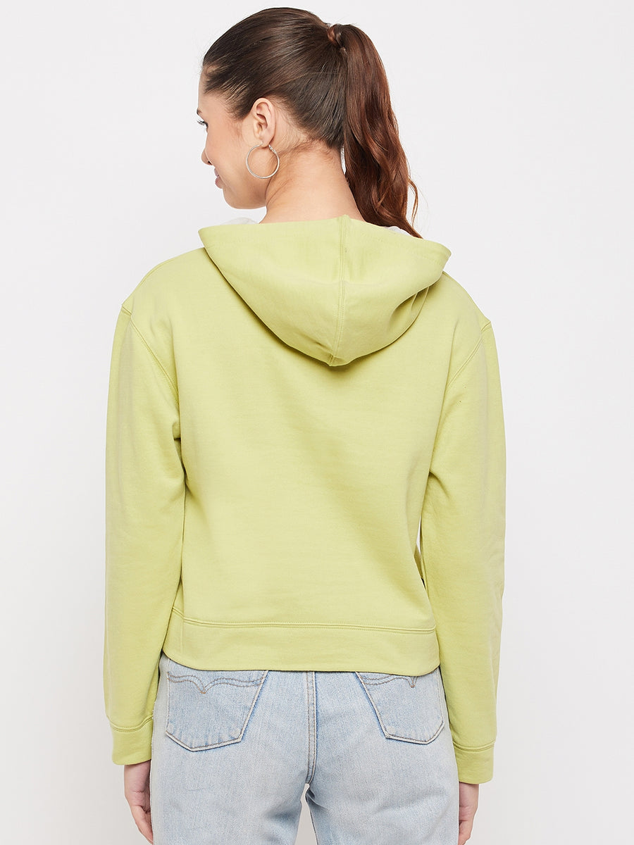 Madame Disney Character Print Neon Green Sweatshirt
