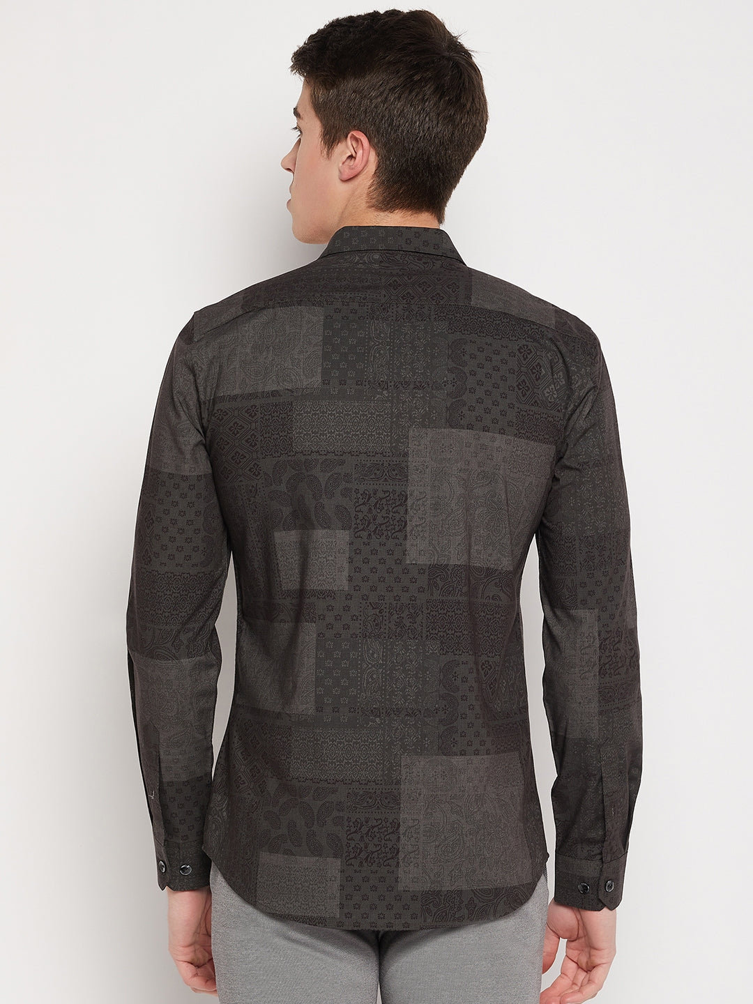 Camla Barcelona Olive Green Shirt For Men