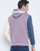Camla Barcelona Lilac And Blue Colourblocked Sweatshirt