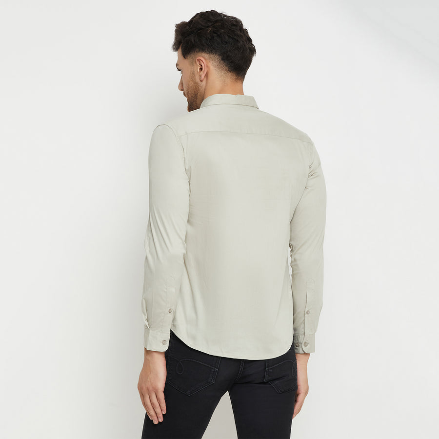 Camla Beige Shirt For Men