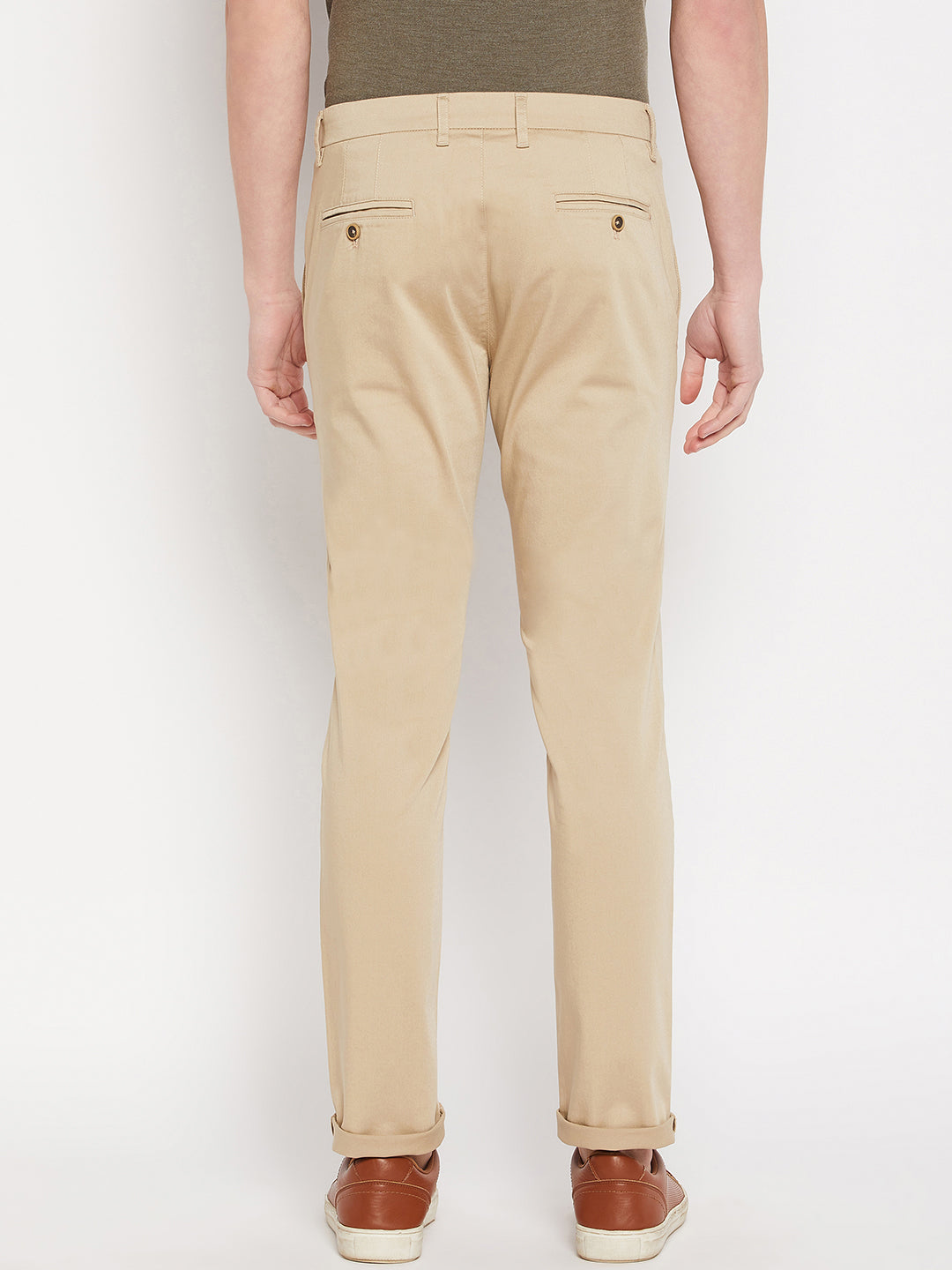 Camla Barcelona Khaki Trouser For Men