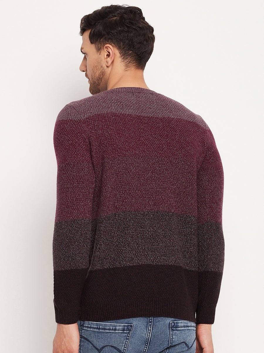 Camla Wine Sweater For Men