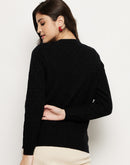 Madame Black Buttoned Cardigan