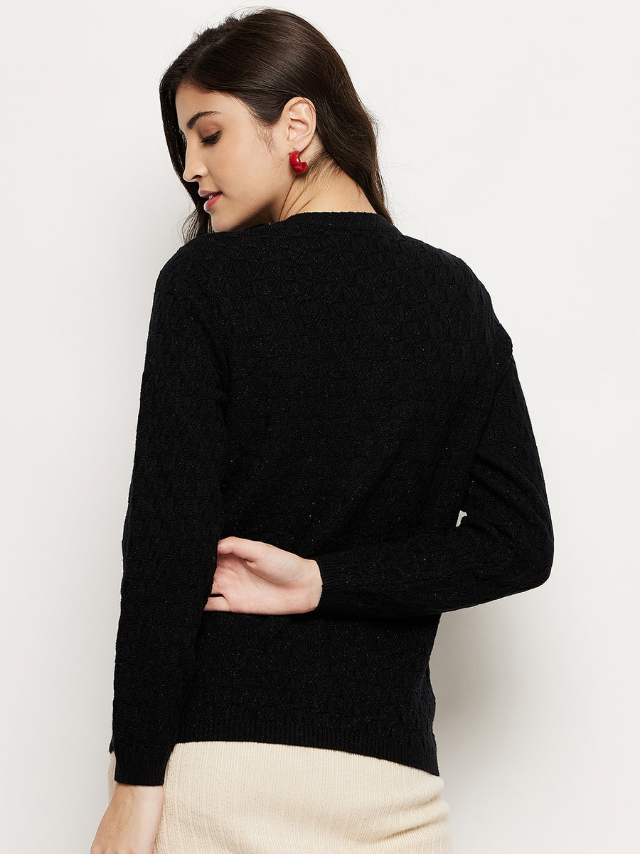 Madame Black Buttoned Cardigan