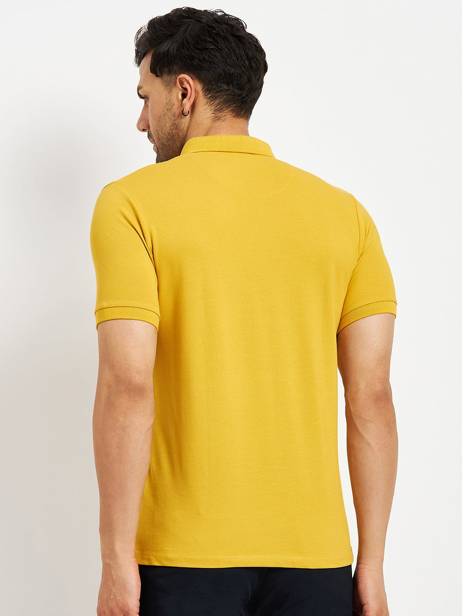 Camla Mustard T- Shirt For Men