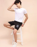 Camla Barcelona Graphic Print Black Boxer Shorts